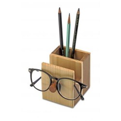 Wooden reading Glass and pen stand
